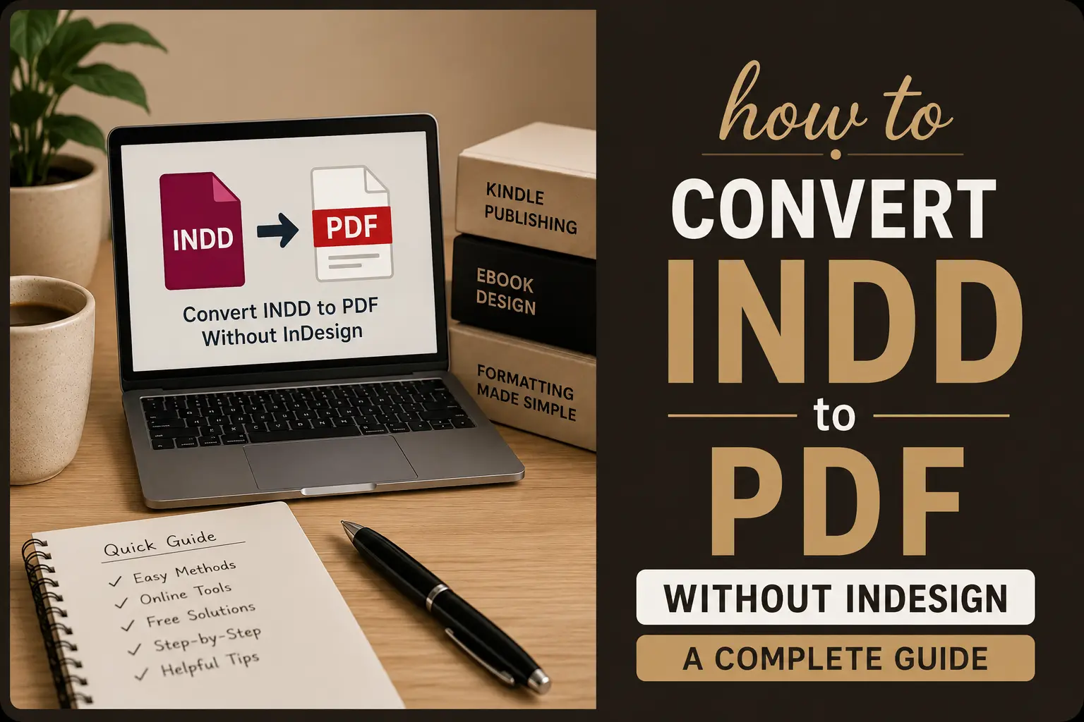 How to Convert INDD to PDF Without InDesign