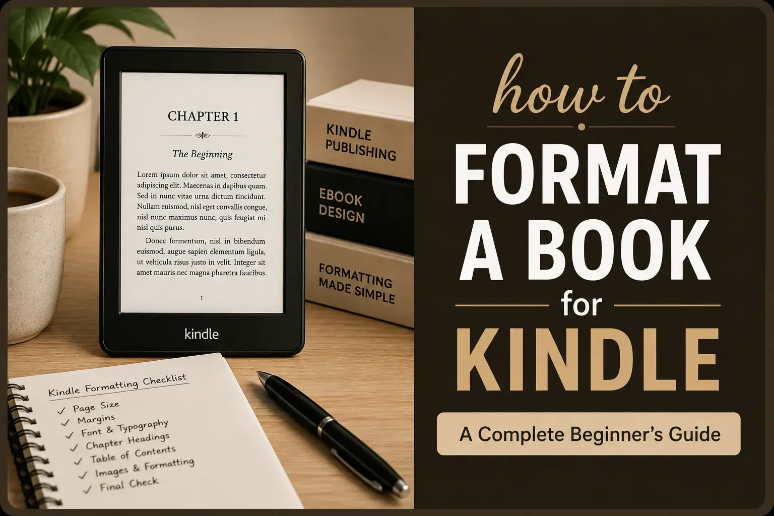 How to format a book for Kindle